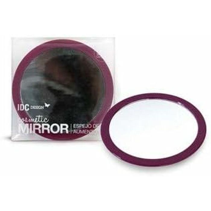 IDC INSTITUTE Espejo con aumento x5 lila para maquillaje detallado y cuidado personal, 1 unidad 1
