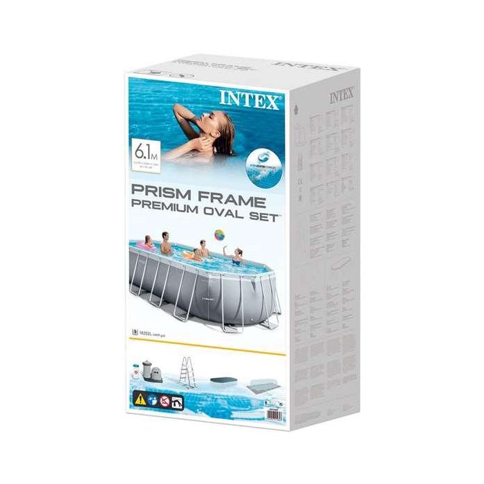 Piscina prism frame oval 610x305x122 cm(c/bomba f 2 Piscina prism frame oval 610x305x122 cm(c/bomba f 2