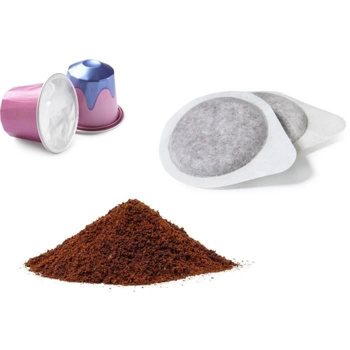 Cafetera espresso 3 en 1 - DOMO - DO746K - 1350 W - 20 bares - Blanco/Rosa 2 Cafetera espresso 3 en 1 - DOMO - DO746K - 1350 W - 20 bares - Blanco/Rosa 2