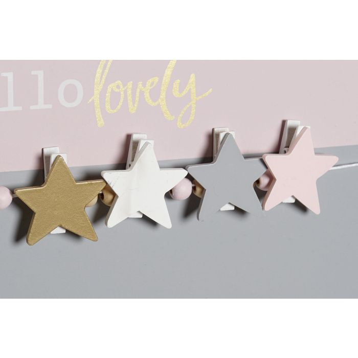 Memo Fotos DKD Home Decor Gris Rosa 1 x 24 x 40 cm 2 Memo Fotos DKD Home Decor Gris Rosa 1 x 24 x 40 cm 2