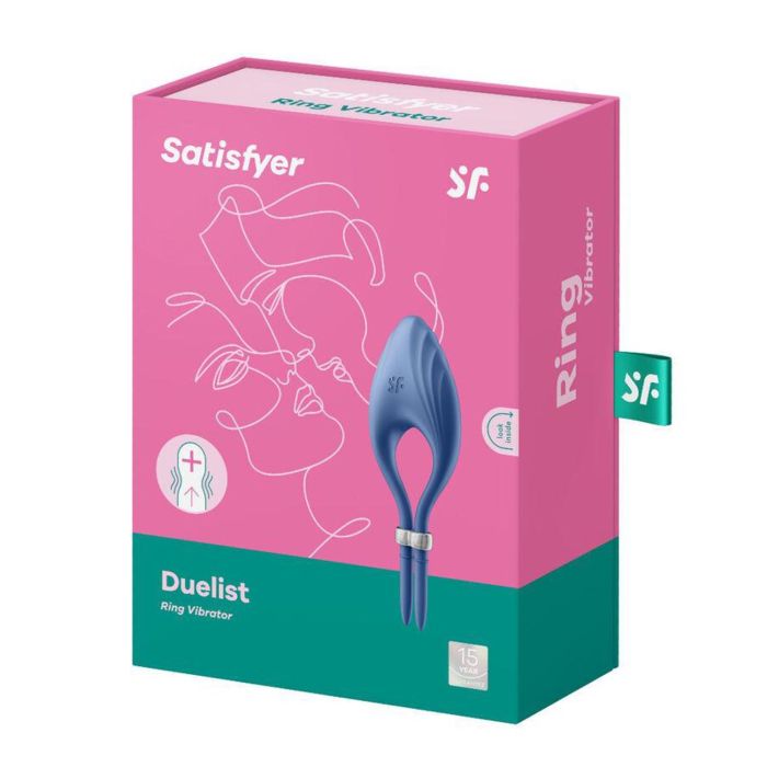 Satisfyer Duelist anillo vibrador azul