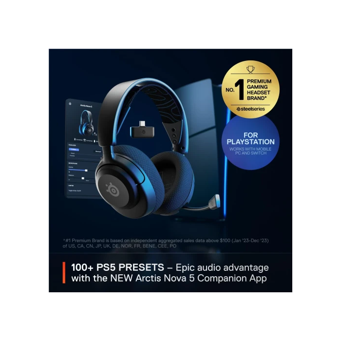 Steelseries STE5707119053242 Auriculares inalámbricos para juegos Arctis Nova 5P Negro con ClearCast 2.0 y 36h de batería 3