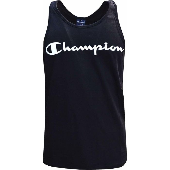 Camiseta para Hombre sin Mangas Champion Tank Top Negro 1 Camiseta para Hombre sin Mangas Champion Tank Top Negro 1