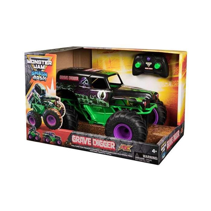 Coche radio control monster jam smash and bash grave digger. 24,77x3,81c25,4 cm Coche radio control monster jam smash and bash grave digger. 24,77x3,81c25,4 cm