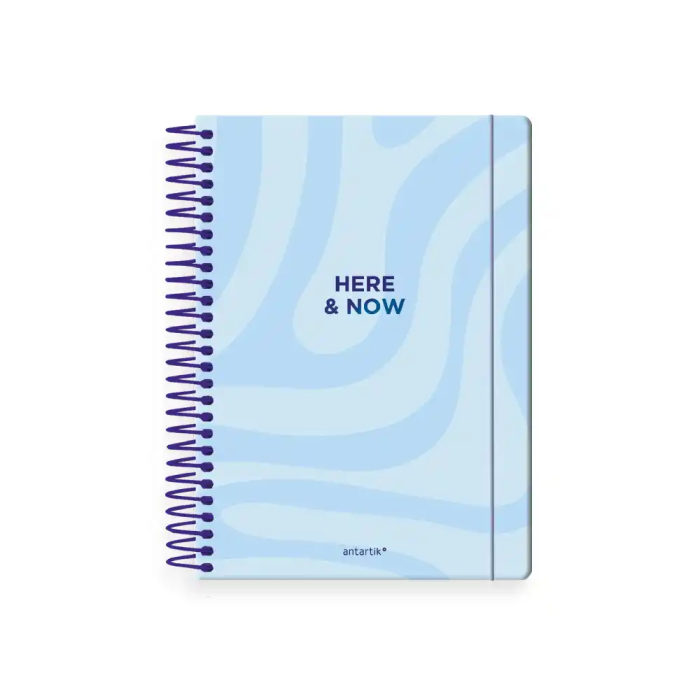 Antartik Agenda Espiral Here and Now A5+ 2026 Día Página Azul Claro Papel 80g FSC 1