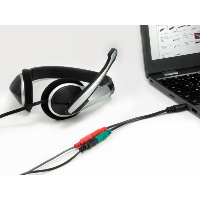 Equip Audiokabel 3.5mm 1x/2x St/Bu 0.15m Y-Kabel 4
