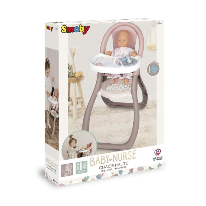 Smoby Baby Nurse Trona de Juguete para Muñecas de hasta 42 cm con Accesorios | Material Plástico, Edad Recomendada 18+ Meses 0 Smoby Baby Nurse Trona de Juguete para Muñecas de hasta 42 cm con Accesorios | Material Plástico, Edad Recomendada 18+ Meses 0