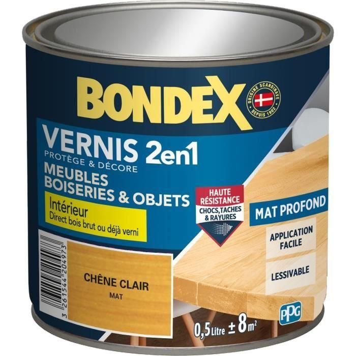 Barniz para madera de roble claro, mate - BONDEX - 0,5 L Barniz para madera de roble claro, mate - BONDEX - 0,5 L