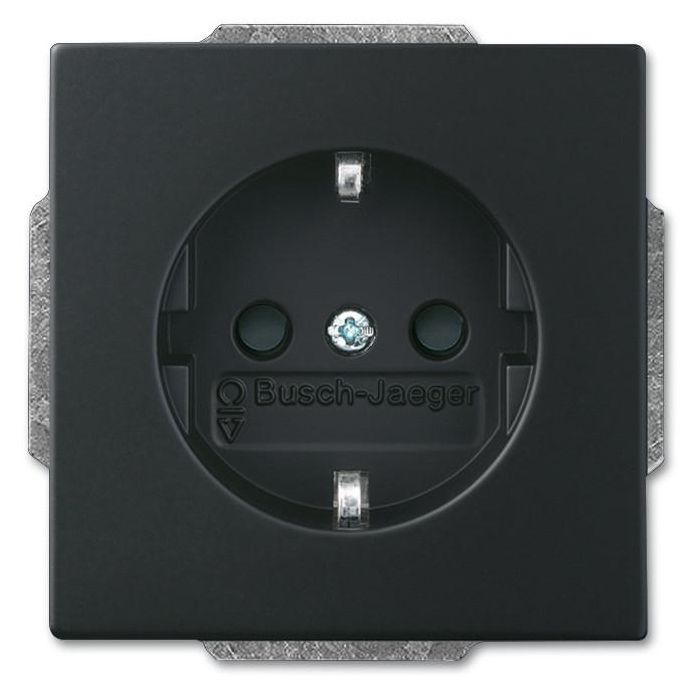 BUSCH JAEGER BJ 20 EUC-885 Steckdosen-Einsatz future linear schwarz matt 0 BUSCH JAEGER BJ 20 EUC-885 Steckdosen-Einsatz future linear schwarz matt 0
