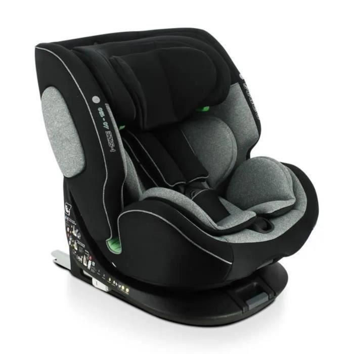 Silla de coche - NANIA - ONE ISOFIX R 129 - 0 a 12 años - Giratoria - 40-150 cm - Negra 2