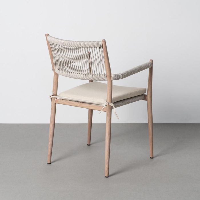 Silla Acero-Rattán Pe Exterior 55 X 55 X 85 cm