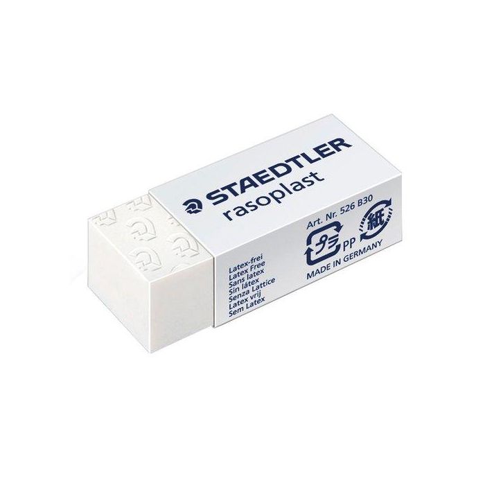 Goma De Borrar Staedtler 526 B30 Rasoplast Para Lapiz (Ud.) 30 unidades