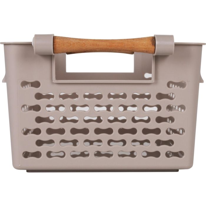 Confortime Cesta Multiusos con Asas de Madera, 30.5 cm Largo x 19 cm Ancho x 12.5 cm Alto (24 Unidades) 5