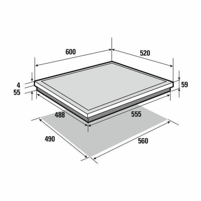 SAUTER SPI4664B Placa de inducción - 4 quemadores - 7200W - L60 x D51cm - Revestimiento de vidrio - Negro 3 SAUTER SPI4664B Placa de inducción - 4 quemadores - 7200W - L60 x D51cm - Revestimiento de vidrio - Negro 3