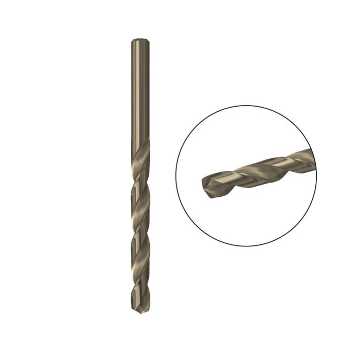 Fischer Broca para Metal HSS-Co Ø4,20 x 43/75 mm, Alta Precisión, Aleación Cobalto 5% para Acero Inoxidable y Materiales Duros