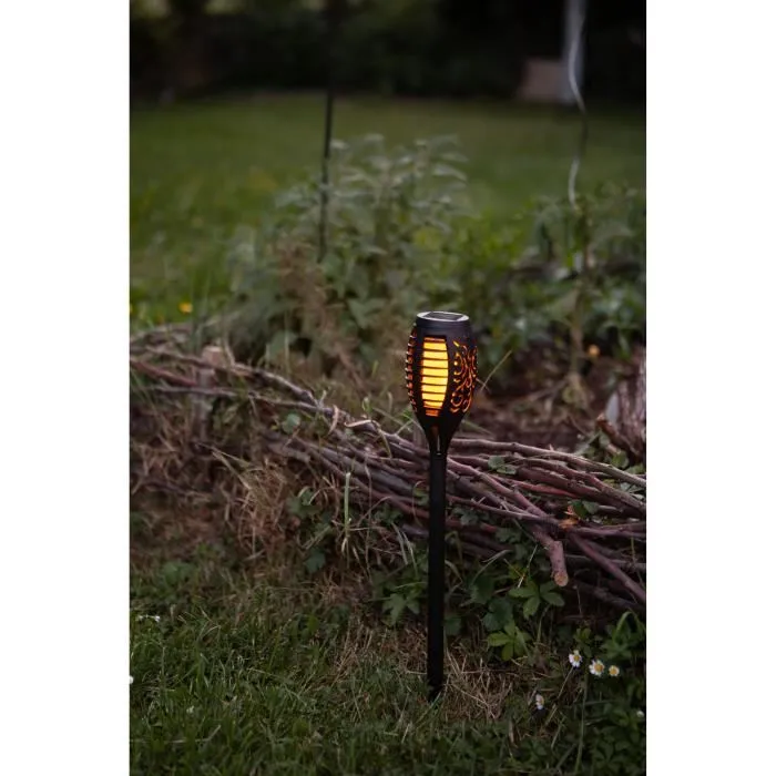 Galix GALG2304 Torca Solar en Resina LED Ambrée Ø 7.3cm H47cm Galix 1