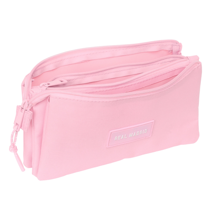 Safta Portatodo Triple Real Madrid Chica Rosa 22x12x3 cm 2