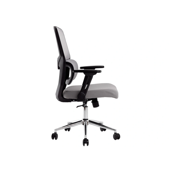 Q-connect Silla de Oficina Lucca Malla Base Metálica Premium Color Negro Gris 2