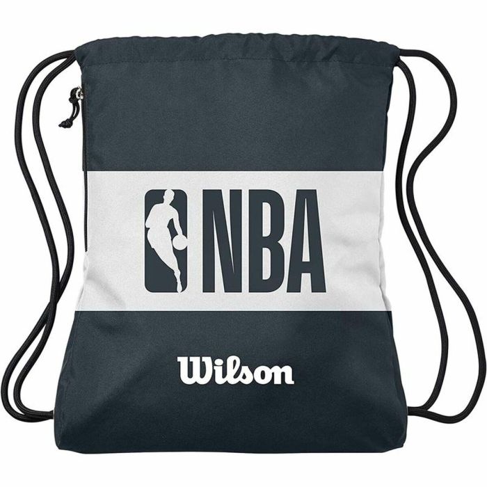 Bolsa Mochila con Cuerdas Wilson NBA Forge Negro