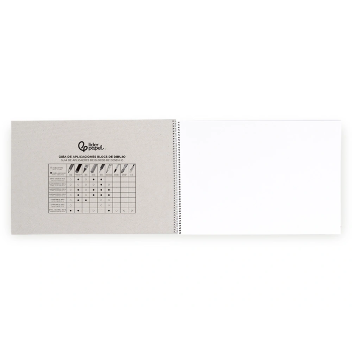 Liderpapel Bloc Dibujo Escolar Espiral 230x325mm 20 Hojas 90 gr/m² Sin Recuadro 2