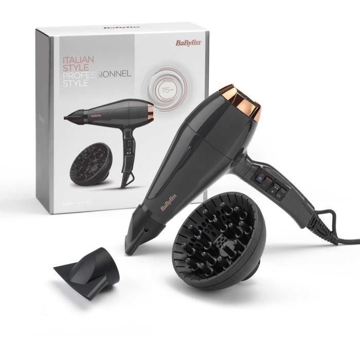 Babyliss 6719 Vestidos profesionales - difusor profesional - motor de CA - potencia 2200W 1 Babyliss 6719 Vestidos profesionales - difusor profesional - motor de CA - potencia 2200W 1