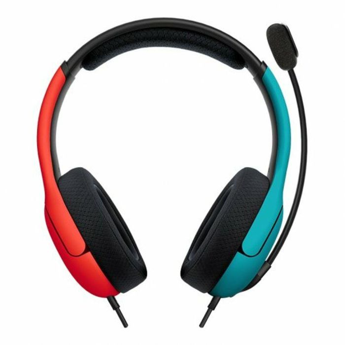 PDP LVL40 Auricular gaming con micrófono flexible y cancelación de ruido, altavoces 40mm, ligero y cómodo para Nintendo Switch azul/rojo 7 PDP LVL40 Auricular gaming con micrófono flexible y cancelación de ruido, altavoces 40mm, ligero y cómodo para Nintendo Switch azul/rojo 7
