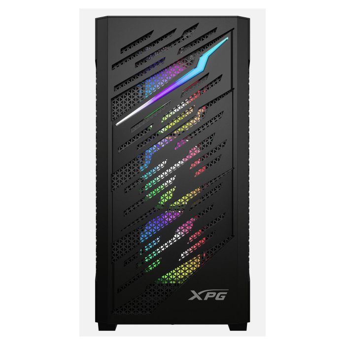 XPG Starker Air BTF E-ATX Midi Tower schwarz ARGB USB C - Caja de PC con Vidrio Templado y Iluminación RGB