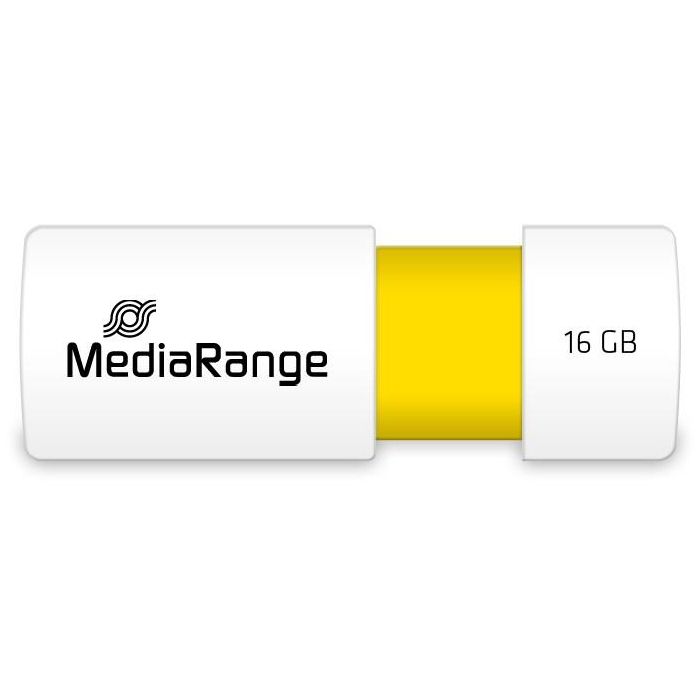STICK MediaRange USB-Stick 16GB USB 2.0 Slider yellow 2 STICK MediaRange USB-Stick 16GB USB 2.0 Slider yellow 2
