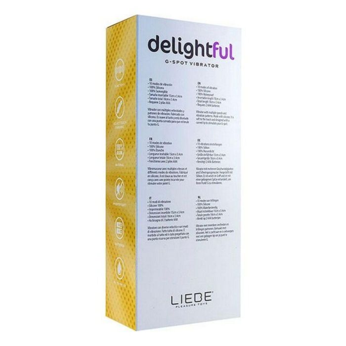 Vibrador Liebe Delightful Violeta 15 cm Ø 3,4 cm 1 Vibrador Liebe Delightful Violeta 15 cm Ø 3,4 cm 1