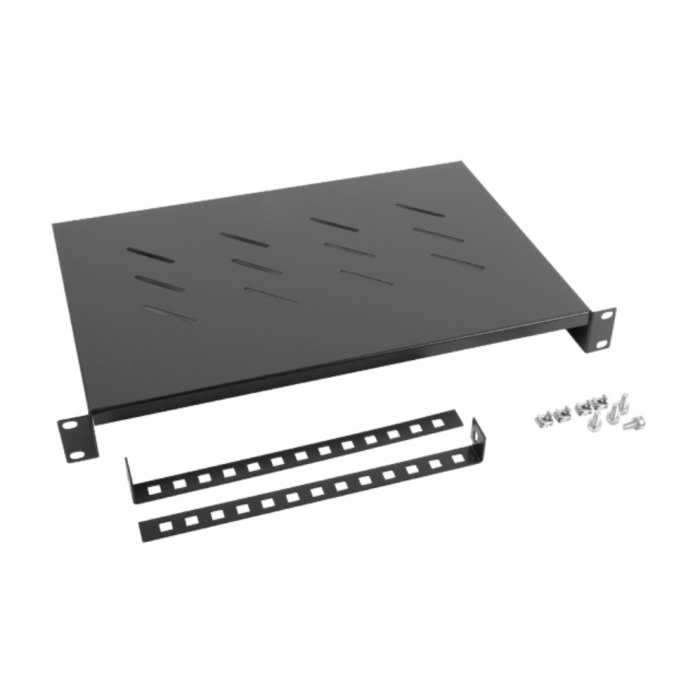 Lanberg AK-1004-B Cajón Metálico de Rack de 19 pulgadas Negro con Capacidad de 25 kg y Profundidad de 300 mm