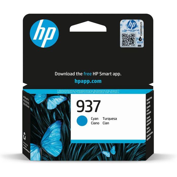 HP 937 Cyan Original Ink Cartridge HP 937 Cyan Original Ink Cartridge