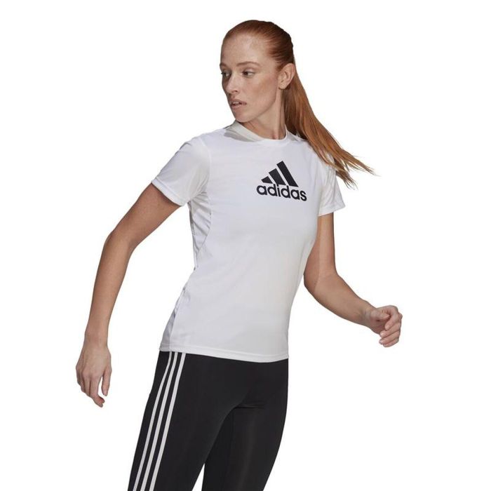 Camiseta de Manga Corta Mujer Adidas GL3821 Blanco (XS)