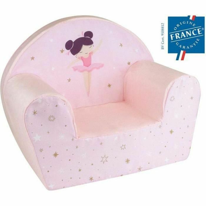 Sillón FUN HOUSE Dancer Ballerina Club - L. 52 x P. 33 x A. 42 cm - Para niños origen francés garantizado 1