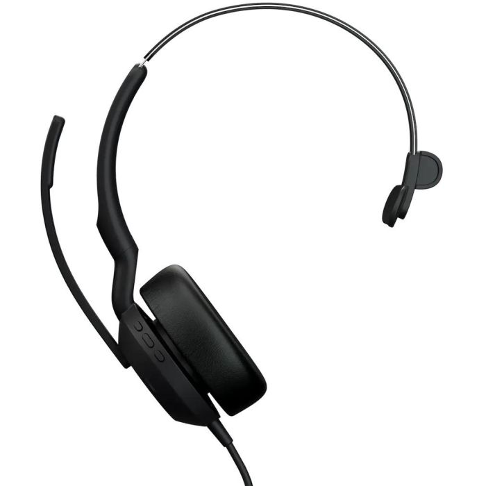 Jabra Auriculares Evolve2 50 USB C/A MS, Diadema, USB-C/USB-A, Optimizado para Microsoft Teams, Negro