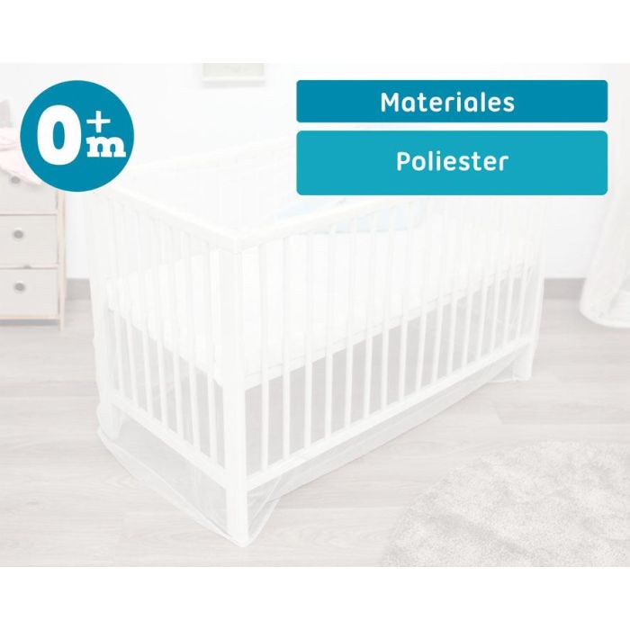 KioKids Mosquitera para Cuna Universal de Bebé, Anti-Mosquitos Transpirable Blanca, para Recién Nacidos (+0 meses) 2 KioKids Mosquitera para Cuna Universal de Bebé, Anti-Mosquitos Transpirable Blanca, para Recién Nacidos (+0 meses) 2