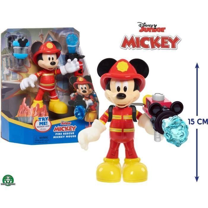 Disney - Mickey Fire Figurine 15 cm, articulado, juguete para niños de 3 años, MCC20 4