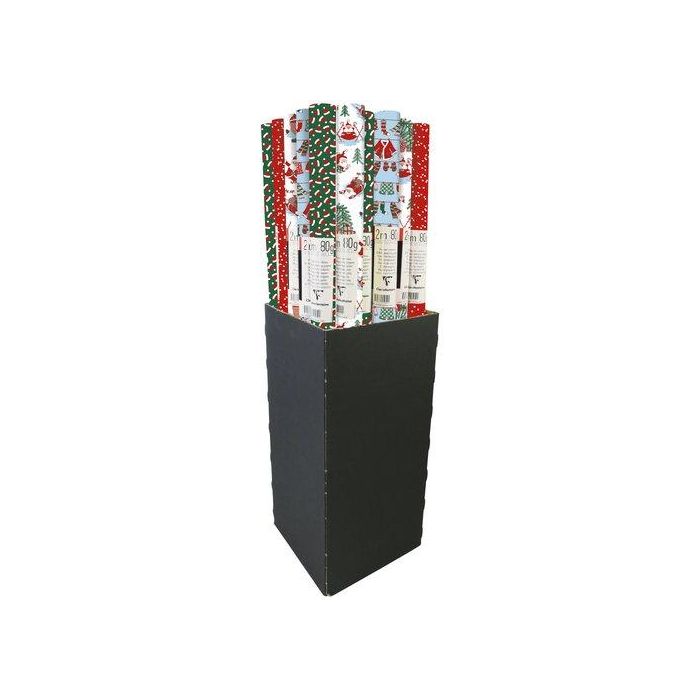 Papel De Regalo Rollo Clairefontaine 0,7X2 M (Caja De 30) Kraft Navidad Papa Noel