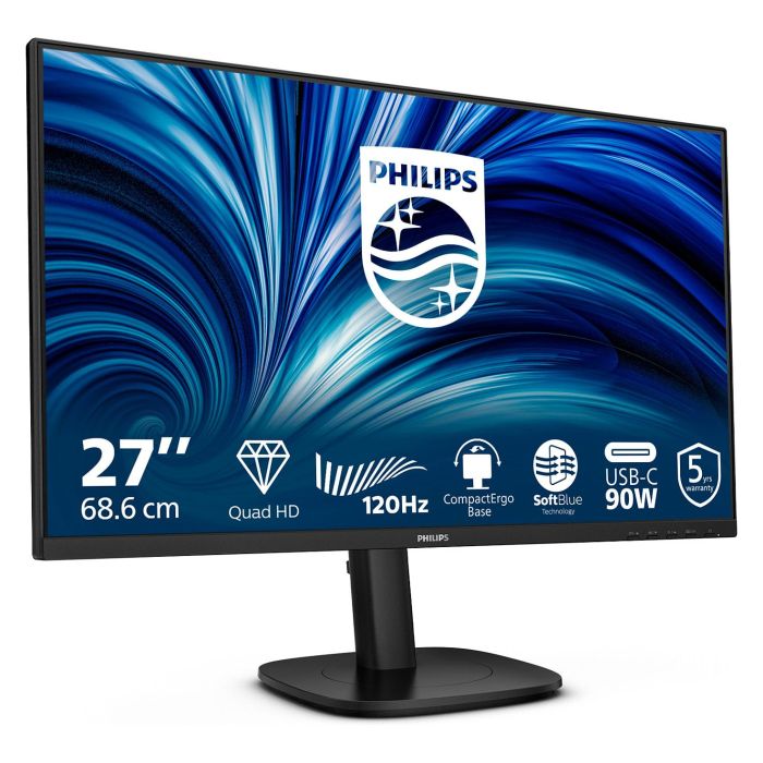 Philips Monitor 27B2U3601 27" Quad HD IPS HDMI DP USB-C Negro 1