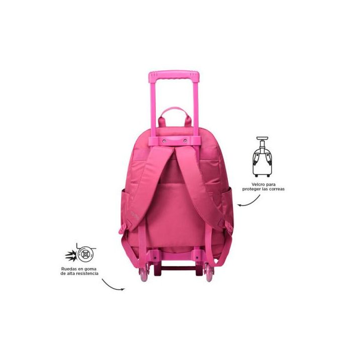 Totto Mochila Escolar con Ruedas Trik Color Rosa - MA03TKI003-23100-M89, 27L, Compartimento para PC 14", Refuerzo PVC 3 Totto Mochila Escolar con Ruedas Trik Color Rosa - MA03TKI003-23100-M89, 27L, Compartimento para PC 14", Refuerzo PVC 3