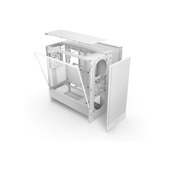 Caja NZXT H5 Flow (2024) White CC-H52FW-01 Caja NZXT H5 Flow (2024) White CC-H52FW-01