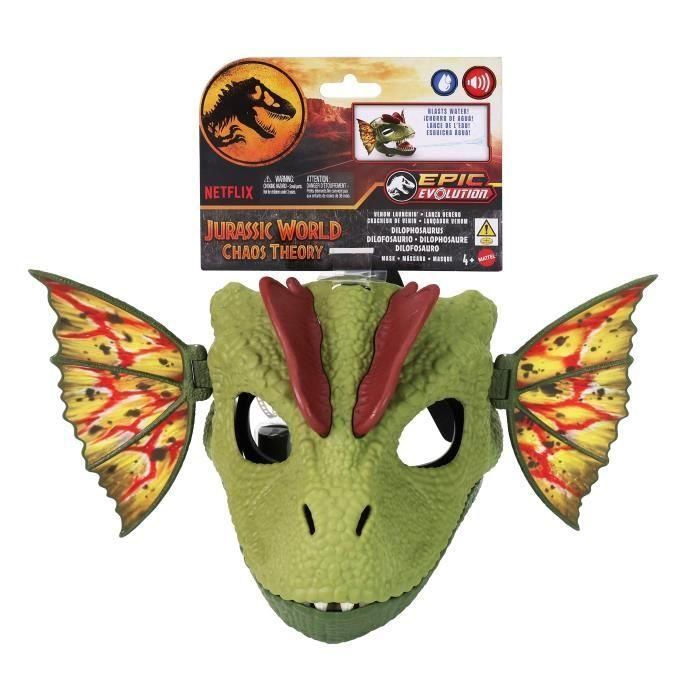 Jurassic World Máscara Dilofosaurio Hxf55 Mattel Jurassic World Máscara Dilofosaurio Hxf55 Mattel