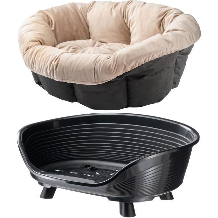 Ferplast FER8010690210025 Cesta Sofá Trono 6 con cojín Negro 1 Ferplast FER8010690210025 Cesta Sofá Trono 6 con cojín Negro 1