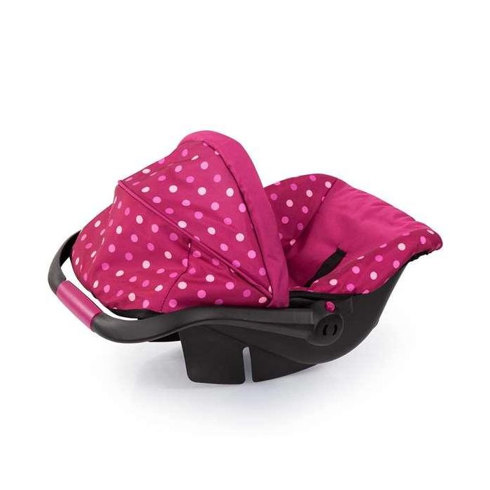 Asiento muñecas para el coche deluxe rosa 50x32x16 cm 4