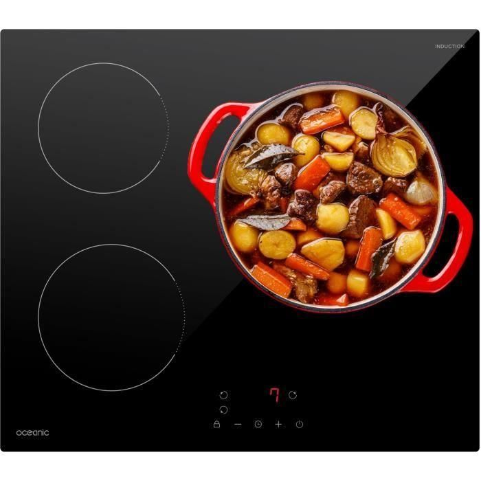 Oceanic OCEATI3Z7B Placa de inducción 3 fuegos L60 x P52 cm 3 Oceanic OCEATI3Z7B Placa de inducción 3 fuegos L60 x P52 cm 3