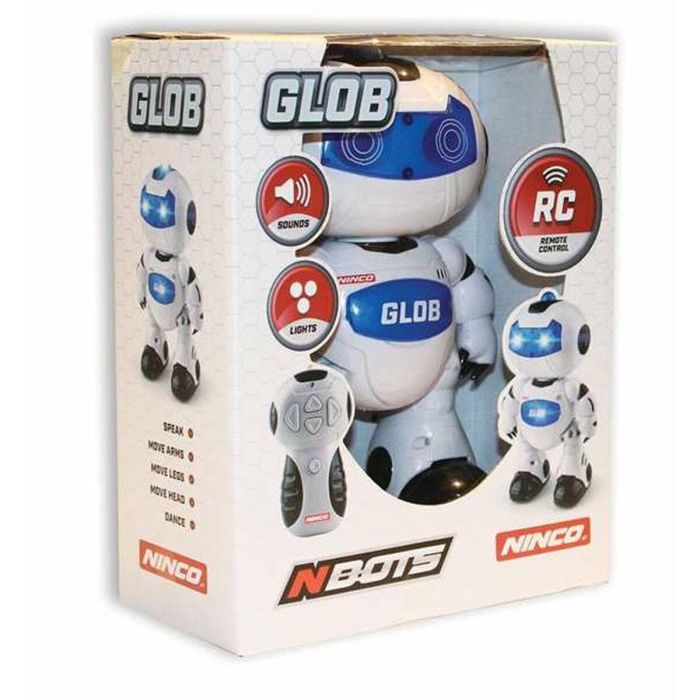 Glob Robot Radio Control interactivo con luces, sonidos y movimientos, habla en inglés 24x17 cm, Plástico, 4+ años 4 Glob Robot Radio Control interactivo con luces, sonidos y movimientos, habla en inglés 24x17 cm, Plástico, 4+ años 4