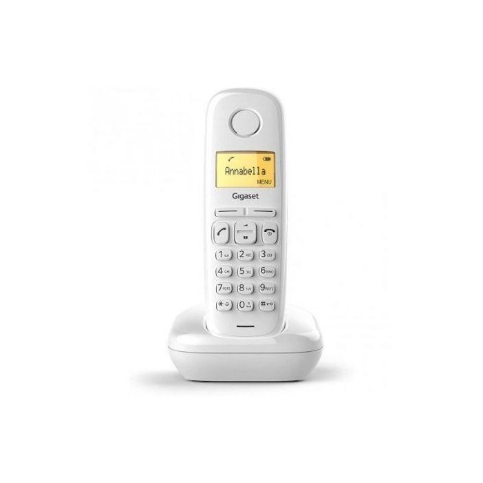 Gigaset S30852-H2802-D202 Teléfono Inalámbrico A170 Blanco - Pantalla Iluminada, ECO DECT, Agenda 50 Contactos, 200h Standby 1 Gigaset S30852-H2802-D202 Teléfono Inalámbrico A170 Blanco - Pantalla Iluminada, ECO DECT, Agenda 50 Contactos, 200h Standby 1