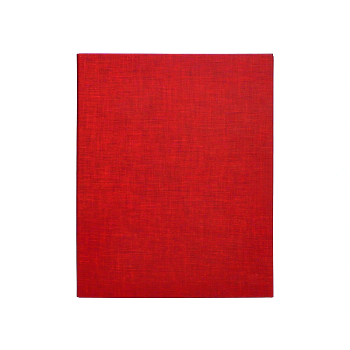 Liderpapel Carpeta de 4 anillas 25mm Folio Cartón Forrado Color Rojo 2