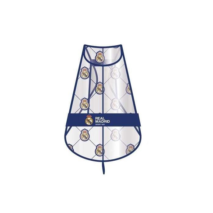 Real Madrid Impermeable para Perro Ajustable, Ropa de Lluvia Talla M Color Azul Real Madrid Impermeable para Perro Ajustable, Ropa de Lluvia Talla M Color Azul