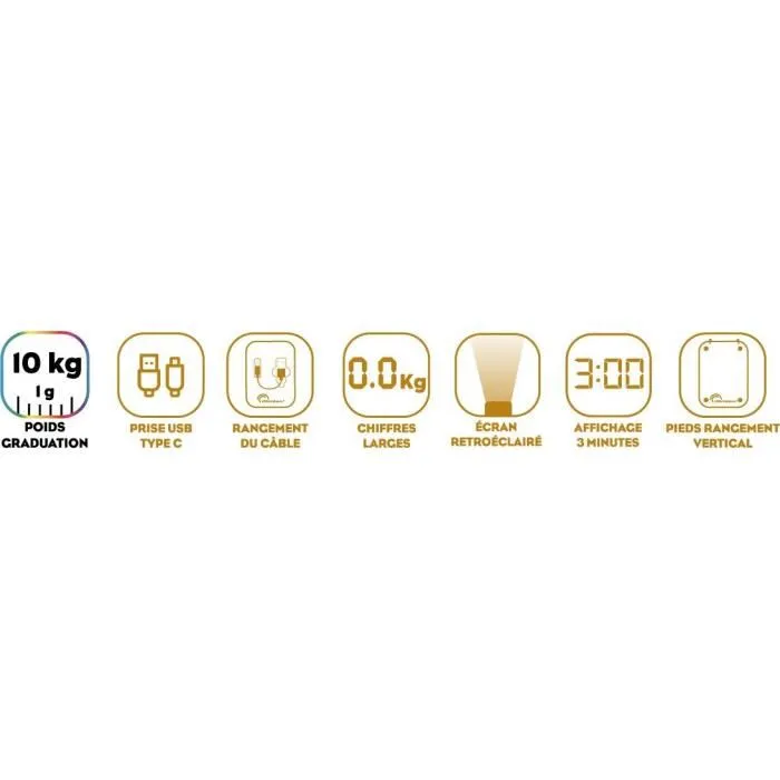 Little Balance Báscula de Cocina Happy Genius 10 Acero Inoxidable USB Reparable 1