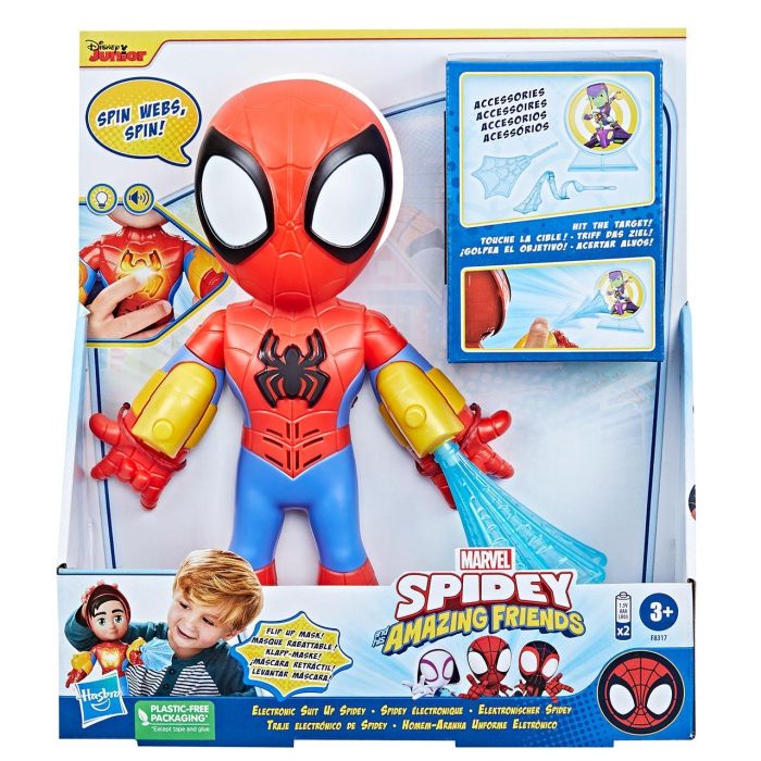 Hasbro Spidey Figura Electrónica Spidey F8317 Avengers 25cm con Sonidos y Luz 2